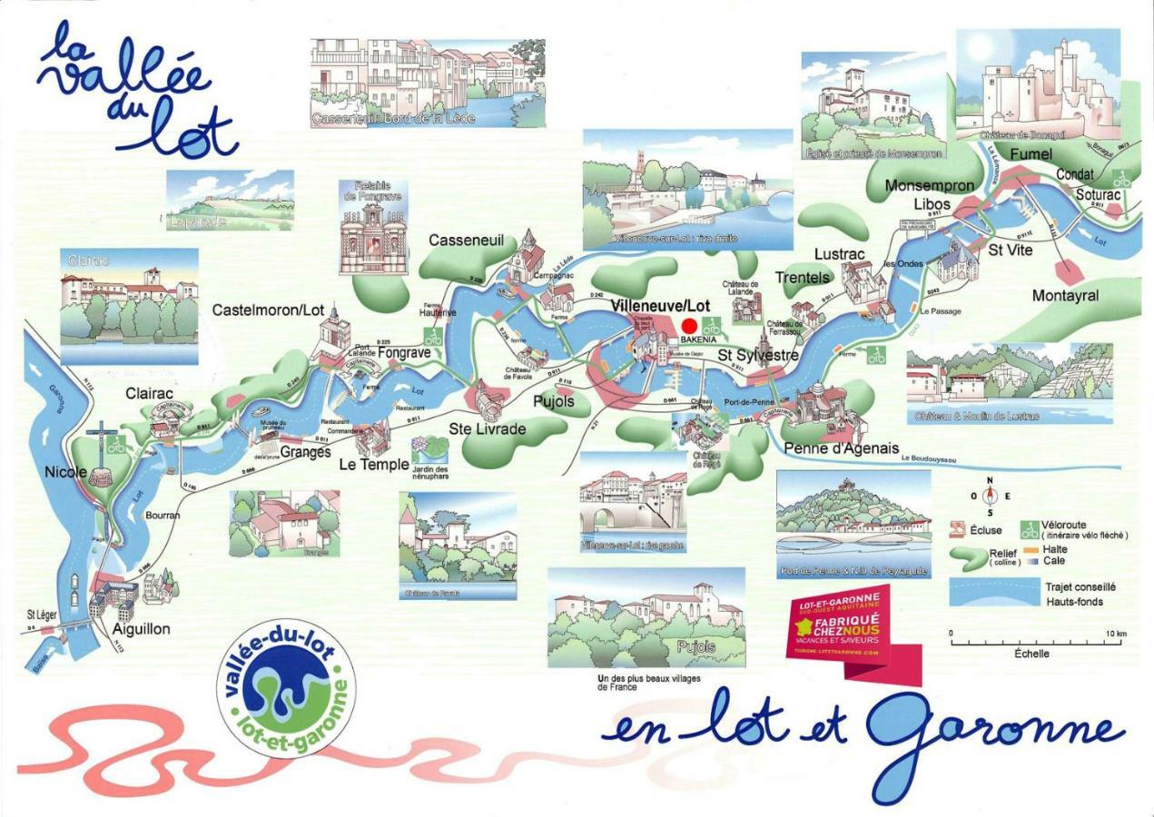 Gites La Bakenia Villeneuve-sur-Lot Dış mekan fotoğraf